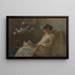 Eine gemütliche Ecke - Charles Courtney Curran — gerahmtes Bild an der Wand