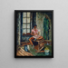 Hausaufgaben - Charles Davis — gerahmtes Bild an der Wand