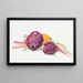 Rotkohl, Rhabarber und Orange - Charles Demuth — gerahmtes Bild an der Wand