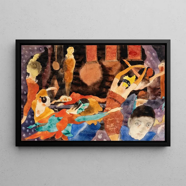 Der Masken des roten Todes - Charles Demuth — gerahmtes Bild an der Wand