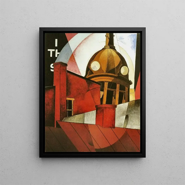 Willkommen in unserer Stadt - Charles Demuth — gerahmtes Bild an der Wand