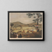 La course de haies d'Abergavenny - Charles Denton — gerahmtes Bild an der Wand