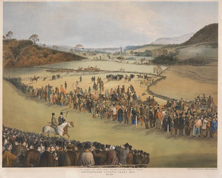 "Course de steeple d'Abergavenny, le départ" - Charles Denton — Ansicht des Kunstwerks