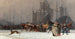 Winterabend im Hafen - Charles Édouard Delort — Ansicht des Kunstwerks