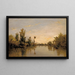 Flussufer der Seine - Charles François Daubigny — gerahmtes Bild an der Wand