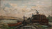 Chalands sur une rivière - Charles François Daubigny — Ansicht des Kunstwerks
