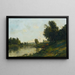 Ufer der Oise - Charles François Daubigny — gerahmtes Bild an der Wand