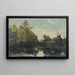 Flussufer bei Corbigny - Charles François Daubigny — gerahmtes Bild an der Wand