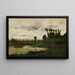 Ufer der Oise, Gewitterzeit - Charles François Daubigny — gerahmtes Bild an der Wand