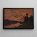 L Nachmittag - Charles François Daubigny — gerahmtes Bild an der Wand