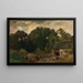Der Weinhändler - Charles François Daubigny — gerahmtes Bild an der Wand