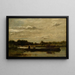 Le bac - Charles François Daubigny — gerahmtes Bild an der Wand