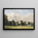 Ländliche Szene in der Nähe eines Dorfes - Charles François Daubigny — gerahmtes Bild an der Wand