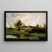 Schleuse im Tal von Optevoz - Charles François Daubigny — gerahmtes Bild an der Wand