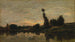Sonnenuntergang am Fluss Oise - Charles François Daubigny — Ansicht des Kunstwerks