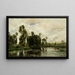 Le Bord de l'étang - Charles François Daubigny — gerahmtes Bild an der Wand