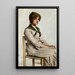 Portrait einer jungen Frau - Charles Frederick Ulrich — gerahmtes Bild an der Wand