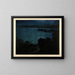 Mondlicht über dem Hudson-Fluss - Charles Frederick William Mielatz — gerahmtes Bild an der Wand