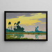 Landschaft bei Sonnenuntergang - Charles Guilloux — gerahmtes Bild an der Wand