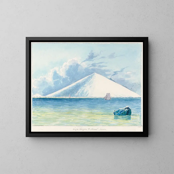 Cap Crozier und Mont Terror - Charles Hamilton Smith — gerahmtes Bild an der Wand