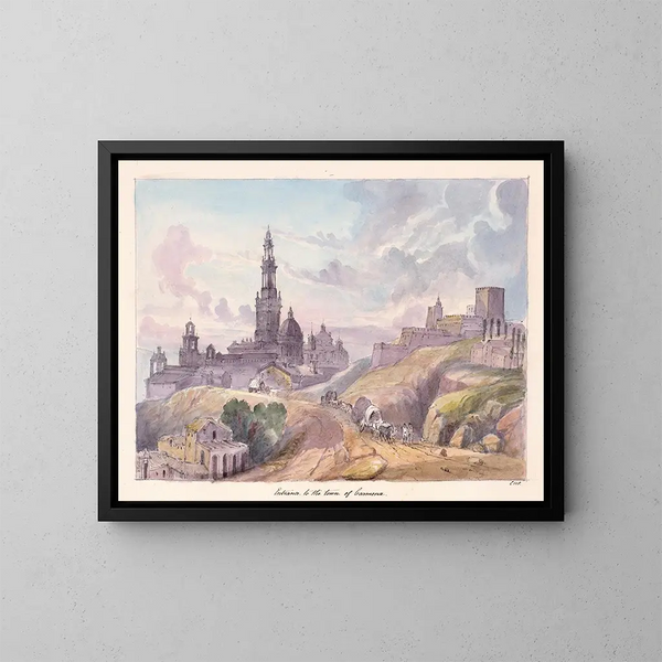 Eingang der Stadt Carmona - Charles Hamilton Smith — gerahmtes Bild an der Wand