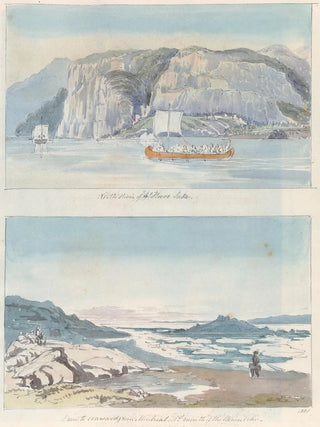 Charles Hamilton Smith - North Shore of Great Slave Lake and View to Seaward from Montreal Island.webp