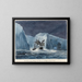 L'Erebus, das durch die Eisbergkette fährt - Charles Hamilton Smith — gerahmtes Bild an der Wand