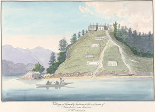 Charles Hamilton Smith - Village of Friendly Indians at the Entrance of Buter Canal near Hanover.webp