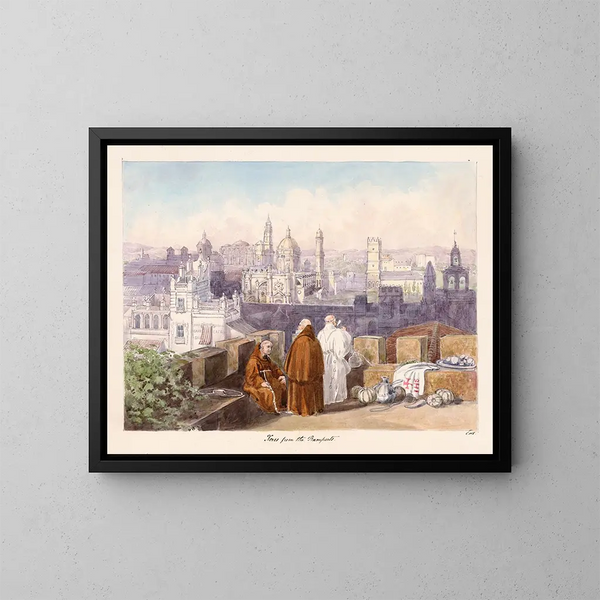 Xérès depuis les remparts - Charles Hamilton Smith — gerahmtes Bild an der Wand