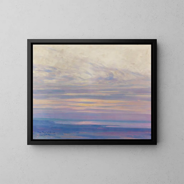 Ambiance matinale au bord du lac de Constance - Charles Johann Palmi — gerahmtes Bild an der Wand