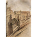 Reproduktion des Gemäldes Effets de toits, rue Saint-Séverin, 1906, vue du haut de l'église Saint-Séverin - Charles Jouas