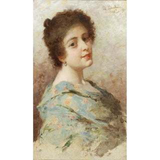 Charles Landelle - Portrait of a young woman.webp