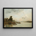 Vue de la Seine à Paris - Charles Lapostolet — gerahmtes Bild an der Wand
