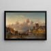 Abend am Flussufer - Charles Leickert — gerahmtes Bild an der Wand