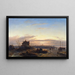 Winter auf der IJ vor Amsterdam - Charles Leickert — gerahmtes Bild an der Wand