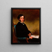 Portrait eines Edelmanns - Charles Loring Elliott — gerahmtes Bild an der Wand