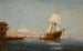 Caïque und Segelschiff auf dem Bosporus - Charles Malfroy — Ansicht des Kunstwerks