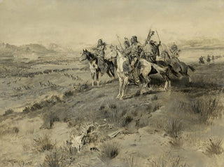 Vor der Ankunft des weißen Mannes, Indianischer Jagen - Charles Marion Russell — Ansicht des Kunstwerks