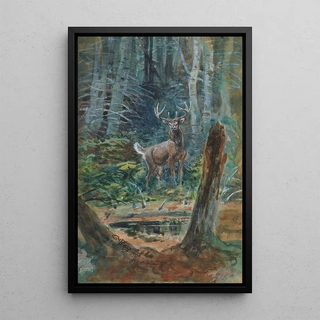 Charles Marion Russell - Deer In The Dell.webp