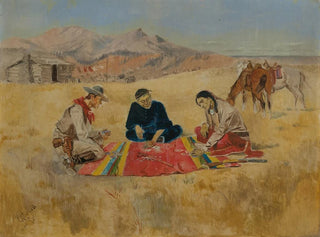 Le Jeu de Poker - Charles Marion Russell — Ansicht des Kunstwerks