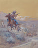 Die Szene vor uns war von Indianern angegriffen und in Brand gesteckt worden. Indianerangriff - Charles Marion Russell — Ansicht des Kunstwerks