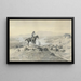 Chef de piste - Charles Marion Russell — gerahmtes Bild an der Wand