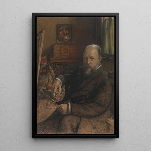Reproduktion des Gemäldes Der Maler Frans Van Leemputten - Charles Mertens