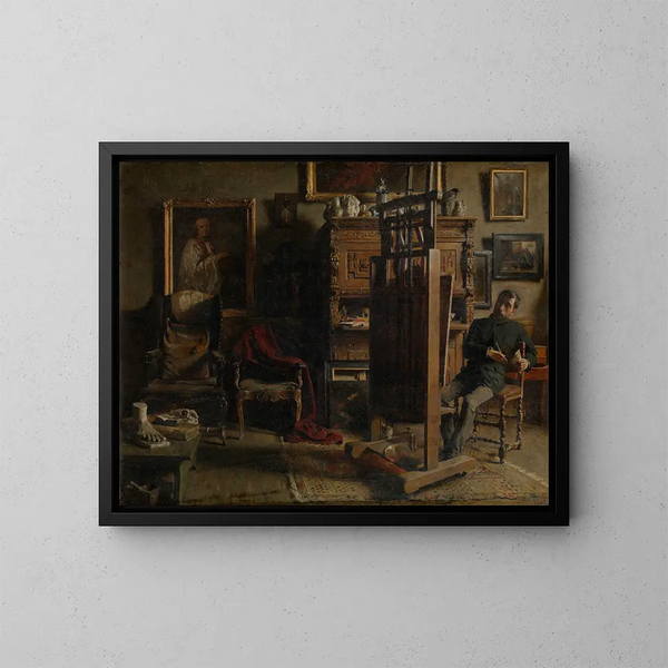 L'Atelier du peintre Jules Lambeaux - Charles Mertens — gerahmtes Bild an der Wand