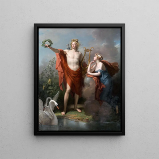 Charles Meynier - Apollo God of Light Eloquence Poetry and The Fine Arts With Urania Muse of Astronomy.webp