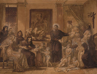 Saint Vincent de Paul in der Hof von Ludwig XIII - Charles Meynier — Ansicht des Kunstwerks