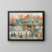 Central Park - Charles Prendergast — gerahmtes Bild an der Wand