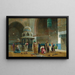 Gebet in der Moschee des Sultans Hassan in Kairo - Charles Robertson — gerahmtes Bild an der Wand