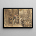 Theater der Kirmes - Charles Rochussen — gerahmtes Bild an der Wand
