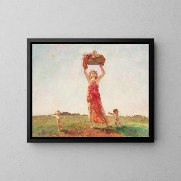 Syrid und Pattatos - Charles Sims — gerahmtes Bild an der Wand